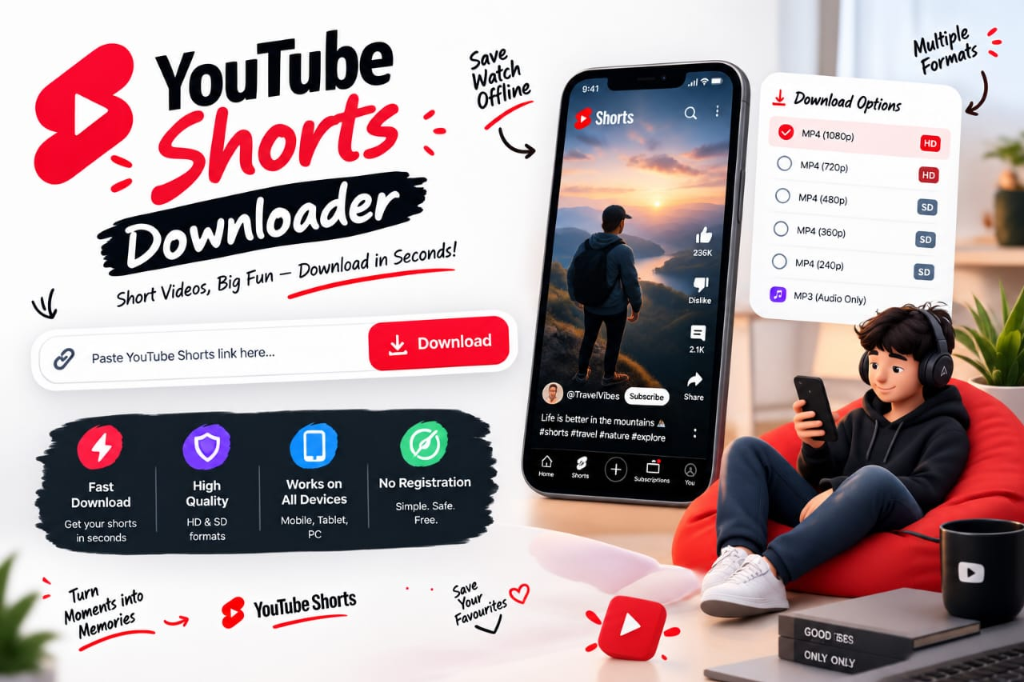 YouTube Shorts Downloader 3D Cartoon Creator
