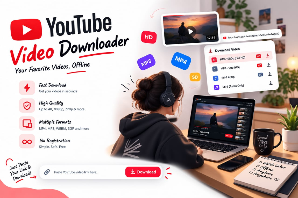 YouTube Video Downloader Creator Girl Showcase